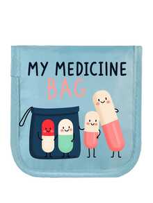 便攜式袋，緊湊型藥丸收納盒與醫療包，「My Medicine Bag」印花主題藥袋，適用於日常/戶外/旅行儲存，必備健康與醫療配件，多功能布製小藥袋，便攜式急救包，宿舍急救儲存袋，適合診所護理師、醫生與的生日/聖誕/週年理想禮物——耐用日常與緊急包裝必需品，返校禮物 - 彩色 - 查看 17