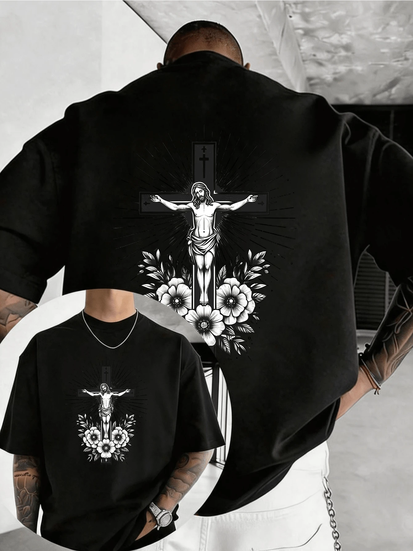 Men T-Shirts - Black - View 1