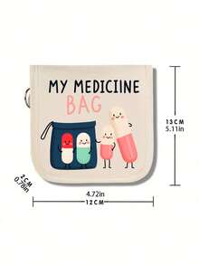 便攜式袋，緊湊型藥丸收納盒與醫療包，「My Medicine Bag」印花主題藥袋，適用於日常/戶外/旅行儲存，必備健康與醫療配件，多功能布製小藥袋，便攜式急救包，宿舍急救儲存袋，適合診所護理師、醫生與的生日/聖誕/週年理想禮物——耐用日常與緊急包裝必需品，返校禮物 - 彩色 - 查看 11