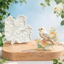 Exquisite Baroque Style Three-Dimensional Curly Grass Pattern Candy Mold, Natural And Fresh Flower And Bird Shape Jelly Mold, Suitable For Animal And Plant Theme Party Decoration, Can Be Used To Make Chocolate, Ice Cream, Key Chain Pendants - View 1