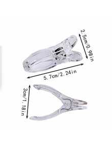 Heavy Duty Transparent Plastic Spring Clips, Suitable For Balloon Arch Construction, Birthday Party Decoration, Photography Backdrop, Crafts & Woodworking - Multi-Function Clips With Non-Slip Base, Balloon & Banner Fixing Clips - Multiple Styles - View 6