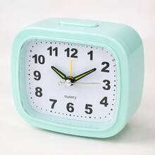 1pc Analog Alarm Clock, Silent Non-Ticking, Snooze Night Light, 1 AA Battery Operated Not Included, ABS Shell, Large Number Bedside Desk Clock For Bedroom Nightstand Living Room Office Dorm Kitchen, Gift For Dad Mom Girlfriend Students Elderly - Multicolor - View 14