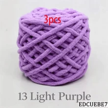 EDCUEBE7 1/2/3/5 卷，约 90-100g/根冰条编织单股粗纱，适用于 DIY 围巾、包、拖鞋、玩偶、毛毯、靠垫、毛绒玩具（颜色随机） - 彩色 - 查看 90