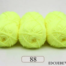 EDCUEBE7 1/3pcs/150g 5股混色米白色壓克力毛線，中粗米白色毛線 - 適合手工編織、手工織布、DIY手工藝、編織和鉤針，柔軟且多功能，適用於DIY鉤針和編織包 - 5股50G毛線 - 查看 57