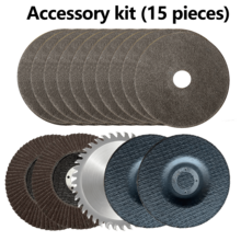 4.5 Inch 15pcs Grinder Combination Set - Metal And Woodworking Cutting, Grinding And Sanding Discs - A - View 1