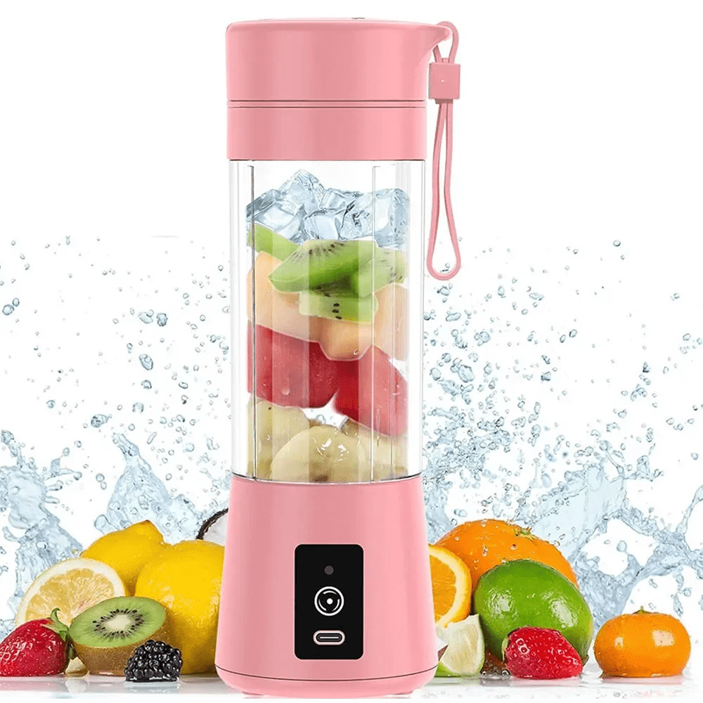 Portable Mini Cordless Personal Blender, USB Rechargeable Juice Blender Cup, 15000RPM With 6 Sharp Blades, 380ml Capacity For Smoothies Protein Shakes, Great For Home Office Gym Picnics Sports On-The-Go