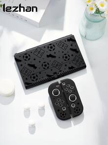新款 Switch 2 (2025) 遊戲主機配件，1個世界盃足球印花圖案保護殼，相容於 Switch 2、Switch NS/Switch OLED/Lite，Switch 遊戲主機配件，收納袋，Switch 保護殼，給 Switch 玩家的浪漫禮物 - 彩色 - 查看 2