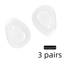 GEL Half-Size Front Foot Pads For Women, Thickened Anti-Slip Transparent High Heel Insoles, Soft Front Foot Cushions - Transparent 3 Pairs - View 7