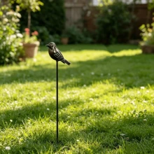 Garden Bird Stake Ground Insert Decoration - Rustic Style Outdoor Decor For Garden Lawn Flower Pot Floral Arrangement Atmosphere Enhancement, Suitable For Halloween, Thanksgiving, Christmas Gifts - 2 Birds - View 5