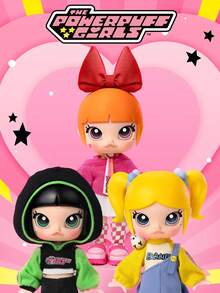 MOLLY Powerpuff Girls Series Blind Box Figure Gift, Toy Figure Blind Box, Cute Molly Figure Statue Toy Display, Theme Party Scene Decoration Gift, Home Decor, Back To School Season Gift, Birthday Christmas Gift Powerpuff Girls Cartoon Figure - Multicolor - View 1
