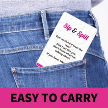 El Juego de Cartas Definitivo para Noche de Chicas - Diversión Hilarante para Mujeres Adultas, Elementos Esenciales para Despedida de Soltera, Actividad Grupal Divertida para Cumpleaños & talla grande - El Regalo Perfecto para Ella - Negro - Ver 3