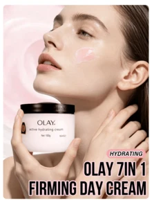 Olay 保濕霜，滋養、舒緩、修復皮膚，100g/3.53oz，易吸收，清爽不油膩，營養豐富，減紅，經典滋養配方，深層補水，富含維生素和礦物質，改善乾燥，柔嫩肌膚，提亮膚色，適合乾性、敏感和老化肌膚，全年護理，日常護膚，妝前底霜，居家辦公和室內護理 - 100ml - 查看 1