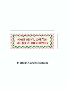 1件無框「Night, Night, Love You, See You Tomorrow」標語全景印花牆面藝術海報，適合公寓客廳臥室宿舍派對禮物，房間裝飾牆面印花 - 字體 - 查看 10
