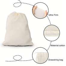 6/4/1pc Reusable Nut Milk Filter Bag, Fine Mesh Food Strainer, Multiple Sizes - Multicolor - View 5