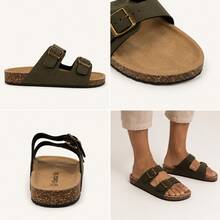 Sandalias de Verano para Hombre, Cómodas y Ligeras, Suela Antideslizante, Ajustables, Uso Diario y Playa - Verde - Ver 2