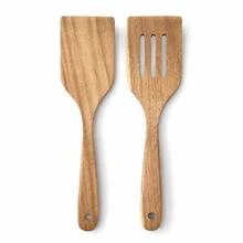 2PCS/1PC Acacia Wood Spatula Set Wooden Cooking Utensil Set - Brown - View 2