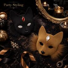 Naturepeak Halloween Masquerade Animal Mask Party Half Face Fox Mask Halloween Cosplay Prop, Suitable For Masquerade, Dancing, Outings, Role Play, Halloween Prop Mask - Fox - View 10