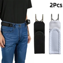 1Pc/2/3/4Pcs Hook-And-Loop Elastic Waistband, No-Buckle Invisible Waist Closure, Hook And Loop Fastener, No-Buckle System Suitable For Hunting, Fishing, Camping - Compatible With Uniforms, Outdoor Activities (Fitted Style) - Multicolor - View 22
