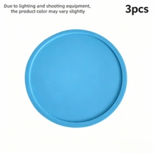 1/3/6pcs Colorful Silicone Drink Coasters, Waterproof Non-Slip Heat-Resistant Desktop Coasters, Suitable For Cold Drinks, Iced Coffee, Wine Glasses, Cute Home Decor Desk Protector - Multicolor - View 15