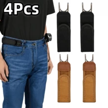 1Pc/2/3/4Pcs Hook-And-Loop Elastic Waistband, No-Buckle Invisible Waist Closure, Hook And Loop Fastener, No-Buckle System Suitable For Hunting, Fishing, Camping - Compatible With Uniforms, Outdoor Activities (Fitted Style) - Multicolor - View 23