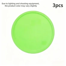 1/3/6pcs Colorful Silicone Drink Coasters, Waterproof Non-Slip Heat-Resistant Desktop Coasters, Suitable For Cold Drinks, Iced Coffee, Wine Glasses, Cute Home Decor Desk Protector - Multicolor - View 13