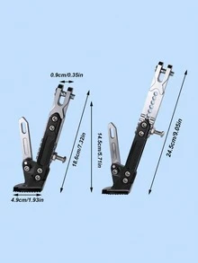 Adjustable CNC Aluminum Alloy Motorcycle Side Stand, With Anti-Slip Pad And 2-Level Height Adjustment, Universal For Scooters, Electric Bikes, Motorcycles, Racing Grade Side Support Bracket, 200KG Load Capacity, Multiple Colors Available, Easy Installation - Single-leg Support - View 10