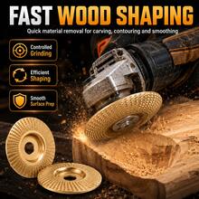 Angle Grinder Polishing Pad, Wood Carving Disc Set, Tungsten Carbide Grinding Wheel And Shaping Disc Attachments For Grinders, Wood Cutting, Sanding, Polishing And Surface Finishing (Mix) - A - View 2