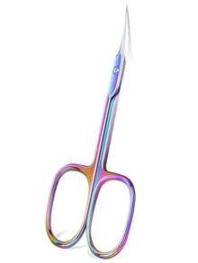 1pc Nail Cuticle Scissors Eyebrows/Eyelashes Mustache Multi-Purpose Cuticle Extra Fine Curved- Professional Manicure Scissors - Multicolor - View 10
