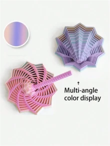 1pc 3D Printed Star Polygon Colorful Ornament, 3D Folding Structure Fidget Toy, Visual And Auditory Soothing Effect, Suitable As Desktop Decoration, Christmas Gift, Holiday Gift, Mother's Day Gift - Multiple Styles - View 6