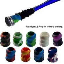 2pcs Gourd-Shaped Baseball Bat Silicone Grip Sleeves, Random Mixed Colors, Anti-Slip Shock-Absorbing Bat Grip, Comfortable Replacement Handle Sleeve, Universal Accessory For Baseball/Softball Bats - Gourd Shape - View 6