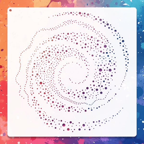 1pc 20cm*20cm Nebula Stencil, Made Of Flexible, Washable And Reusable PET Material, Suitable For Painting, Scrapbooking, Large Walls, Home Decor, Wall Art And Projects
