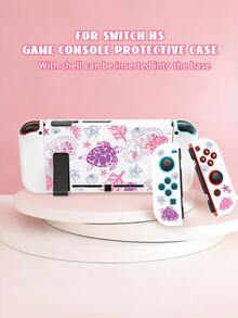 New Switch 2 (2025) Game Console Protective Case, 1pc Purple Coral Turtle Ocean Pattern, Compatible With Switch NS/Switch OLED Game Console Protective Case, New 2nd Generation, TPU Soft Shell, Universal Protective Cover, Switch Controller Protective Case, Switch Game Accessories, Universal Storage Bag, Shockproof, Anti-Slip, Scratch-Resistant, Beautiful, Best Choice For Family And Friends - View 4