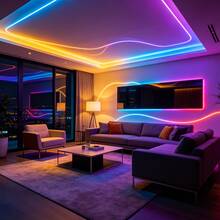 Acosh Neon RGB 5050 燈條附 24 鍵控制器，變色發光 LED 燈串，1m~40m LED 燈條適用於臥室、廚房、電視、節日（聖誕節、萬聖節、生日） - RGB - 查看 8