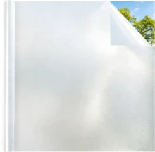 Frosted Privacy Film – Anti-Peeping Window Film For Bathrooms, Toilets And Offices – Translucent, Opaque, Self-Adhesive Window Film – 44.5*200cm - 1PC - 查看 11