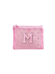 Pink Heart Mesh Letter Embroidery Storage Pouch, Printed Zipper Small Clutch, Lightweight Breathable Portable Makeup Bag, Can Store Pills, Cold Medicine, Common Medicines, Also Store Earrings, Coins, Beauty Tools, Suitable For Daily Commute, Short Trips, Outdoor Outings, Home Storage, Suitable For Girls, Moms, Students, Business Travelers, Birthday, Back To School, Vacation Gifts, Mini Sundries Storage Bag, Portable Makeup Pouch - Multicolor - View 22