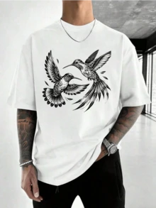 Men T-Shirts - 白色 - 查看 2