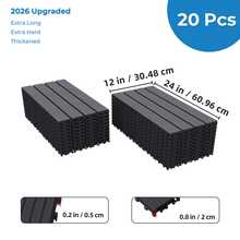 12x24 Inch Interlocking Outdoor Plastic Floor Tiles, 10/20 Pieces Per Pack With Corner Pieces And Edge Strips, Snap-Fit ​​Splicing System, Heat-Resistant And Slip-Resistant, Suitable For Indoor And Outdoor Spaces. - Long Floor - View 8