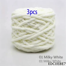 EDCUEBE7 1/2/3/5 卷，约 90-100g/根冰条编织单股粗纱，适用于 DIY 围巾、包、拖鞋、玩偶、毛毯、靠垫、毛绒玩具（颜色随机） - 彩色 - 查看 54