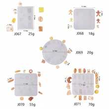 Cetakan Silikon Mini, Cetakan Resin Plaster Buatan Tangan Berbentuk Donat Sarapan Mini, Hot Dog, Croissant, Telur Goreng, dan Kue Jahe - Manusia Kue Jahe Mini - View 4