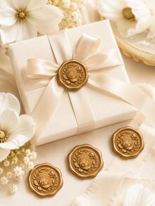 20/30/50/100 Pcs Wax Seal Stickers, Magnolia Wax Seal Stickers, Self-Adhesive Envelopes Wax Seals, For Wedding Invitations, Valentine Day, Party Invitations, Gift Wrapping - Magnolia 2 - View 5