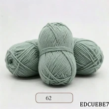 EDCUEBE7 1/3pcs/150g 5股混色米白色壓克力毛線，中粗米白色毛線 - 適合手工編織、手工織布、DIY手工藝、編織和鉤針，柔軟且多功能，適用於DIY鉤針和編織包 - 5股50G毛線 - 查看 98