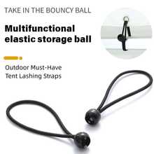25 Buah Tali Bola Elastis Tenda, Tali Pengikat Multifungsi untuk Aktivitas Luar Ruangan, Cocok untuk Terpal / Tenda / Penyimpanan - tali bola pantul - View 4