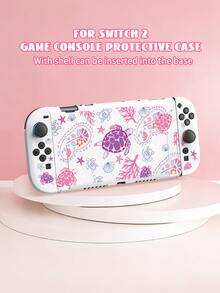 New Switch 2 (2025) Game Console Protective Case, 1pc Purple Coral Turtle Ocean Pattern, Compatible With Switch NS/Switch OLED Game Console Protective Case, New 2nd Generation, TPU Soft Shell, Universal Protective Cover, Switch Controller Protective Case, Switch Game Accessories, Universal Storage Bag, Shockproof, Anti-Slip, Scratch-Resistant, Beautiful, Best Choice For Family And Friends - View 17