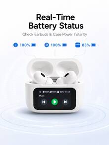 Wireless Earbuds With Smart Display Screen And Charging Case, Portable In-Ear Bluetooth Headphones For Music, Calls, Work, Study And Travel - View 9