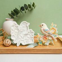 Exquisite Baroque Style Three-Dimensional Curly Grass Pattern Candy Mold, Natural And Fresh Flower And Bird Shape Jelly Mold, Suitable For Animal And Plant Theme Party Decoration, Can Be Used To Make Chocolate, Ice Cream, Key Chain Pendants - View 2