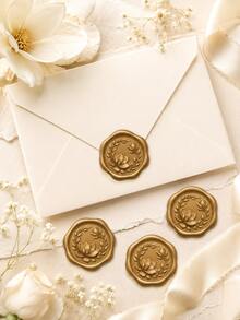 20/30/50/100 Pcs Wax Seal Stickers, Magnolia Wax Seal Stickers, Self-Adhesive Envelopes Wax Seals, For Wedding Invitations, Valentine Day, Party Invitations, Gift Wrapping - Magnolia 2 - View 4