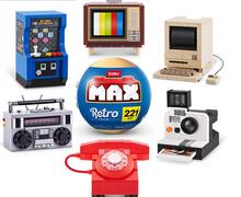 Zuru Max Retro Builds Set For Kids - Bundle With Zuru Max Retro Bricks Blind Ball Plus Stickers And More | Zuru Max Retro Collection Brick Building Set - Multicolor - View 5