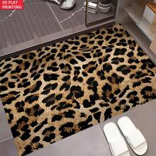 Pet Placemats Classic Leopard Print Pet Feeding Mat,Made Of Diatom Mud, High-Quality Cat Feeding Mat, Pet Dining Dog Food Mat, Decorative Pet Accessory, Suitable For Dog And Cat Lovers, Door Mat That Can Be Used As A Bath Mat And Anti Slip Insole - Multicolor - View 7