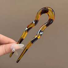 1/4pcs Vintage U-Shaped Wavy Pattern Anti-Slip Hair Clips - Suitable For Thick & Thin Hair, Retro Hair Accessories For Braids, Ponytails, Buns And Updo Hairstyles - Multicolor - View 9