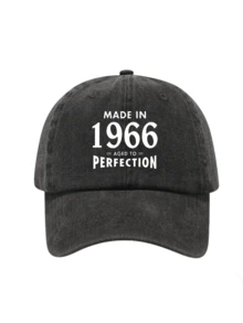 1pc Vintage Print Washed Distressed Soft Top Baseball Cap Unisex Travel Sun Protection Baseball Dad Hat, Suitable For Daily Wear And Outfit Matching - M - View 35